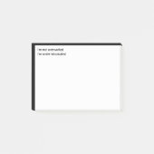 Niet overwerkt, ik ben onder invloed post-it® notes (Voorkant)