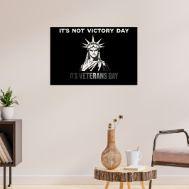 Niet Overwinningsdag - Veterans Day Statement Desi Poster