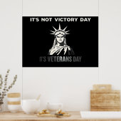 Niet Overwinningsdag - Veterans Day Statement Desi Poster (Keuken)