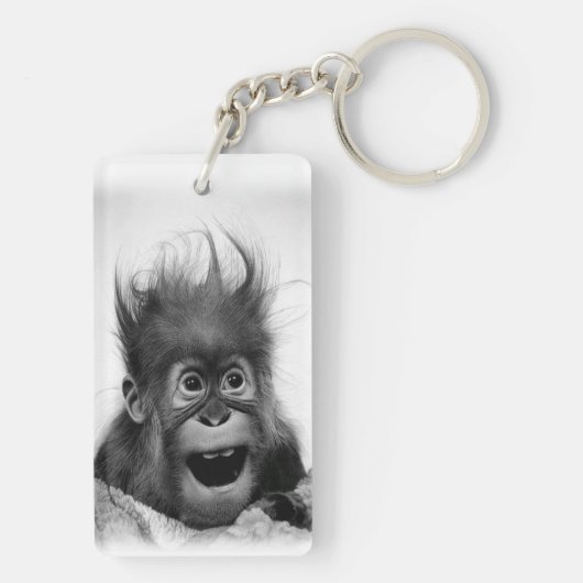 NIET PANIC Acrylacryl Sleutelhanger (achterkant)