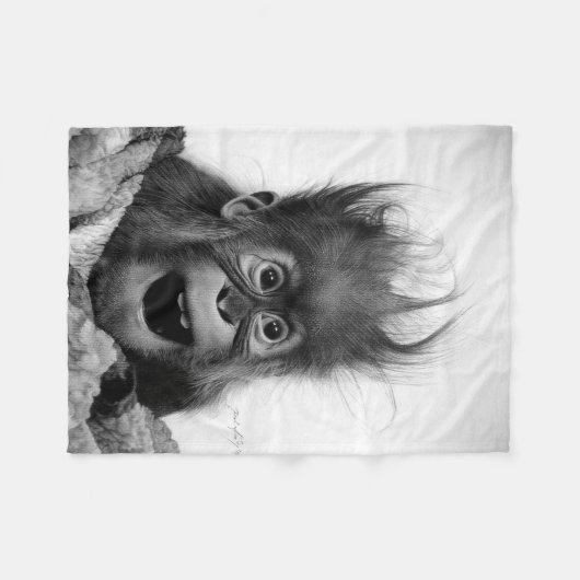 NIET PANIC Fleece Blanket Deken (Voorkant (Horizontaal))