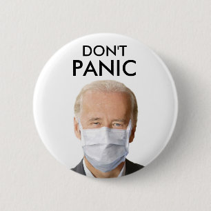NIET PANIC RONDE BUTTON 5,7 CM