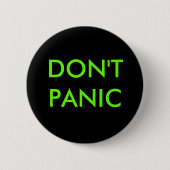 NIET PANIC RONDE BUTTON 5,7 CM (Voorkant)