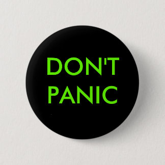 NIET PANIC RONDE BUTTON 5,7 CM