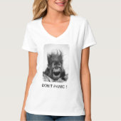 NIET PANIC V-Neck T-Shirt (Voorkant)