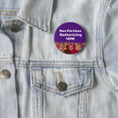 Niet-partijdige herindeling nu ronde button 5,7 cm (In situ)