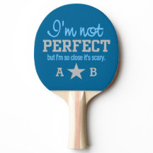 Niet perfect aangepast monogram pingpongpeddel