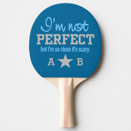 Niet perfect aangepast monogram pingpongpeddel tafeltennisbatje
