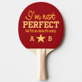Niet Perfect aangepaste monogram ping pong paddle Tafeltennisbatje