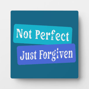 Niet perfect alleen vergeven Christelijk Fotoplaat