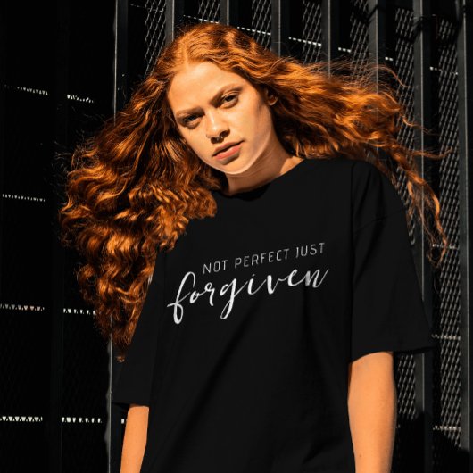 Niet perfect alleen vergeven Christelijk T-shirt