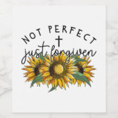 Niet perfect Gegeven Zonnebloem Christelijk Wijn Etiket (Enkel label)