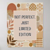 Niet perfect, gewoon limited edition poster (Voorkant)