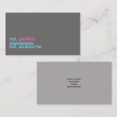Niet perfect, maar Geweldige! Visitekaartje (Voorkant / Achterkant)