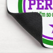 NIET PERFECT mousepad - groen / paars Muismat (Hoek)