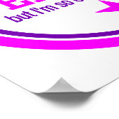 NIET PERFECT poster - roze (Hoek)