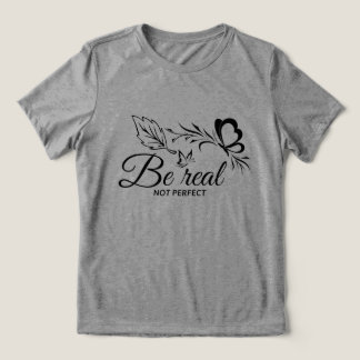 niet perfect zijn Tri-Blend shirt