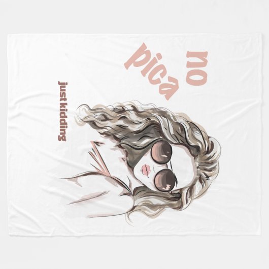 Niet pittig fleece deken (Voorkant (Horizontaal))