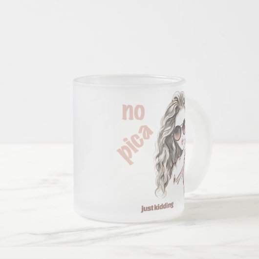 Niet pittig matglas koffiemok (Voorkant rechts)