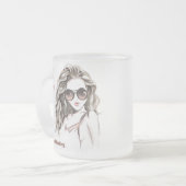 Niet pittig matglas koffiemok (Voorkant links)