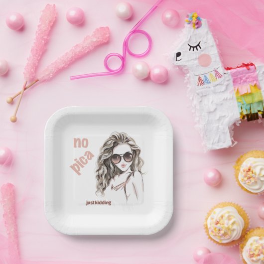 Niet pittig papieren bordje (Feest)