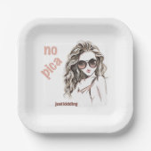 Niet pittig papieren bordje (Voorkant)