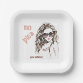 Niet pittig papieren bordje