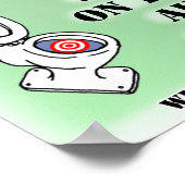 Niet plassen op de Seat poster voor mannen jongens (Hoek)