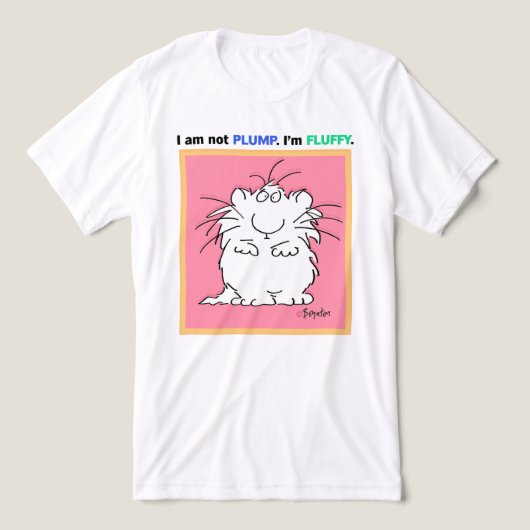 NIET PLUMP, FLUFFY Boynton Tri-Blend Shirt (Design voorkant)