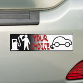 Niet pompen - Elektrische bumpersticker gebruiken (Op auto)