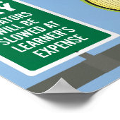 NIET PRATEN. Straatbord. Poster (Hoek)