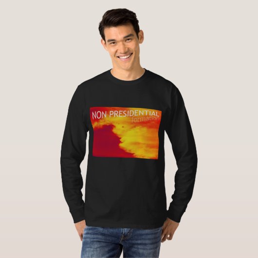 niet-presidentiële formatie t-shirt (Voorkant volledig)