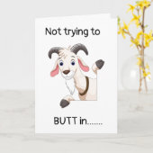 NIET PROBEREN OM **BUTT ** IN OP UW (18e VERJAARDA Kaart (Gele Bloem)