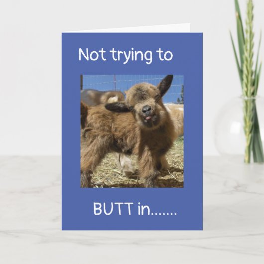 NIET PROBEREN OM **BUTT ** IN OP UW (40e VERJAARDA Kaart (Voorkant)