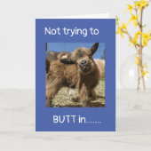 NIET PROBEREN OM **BUTT ** IN OP UW (40e VERJAARDA Kaart (Gele Bloem)