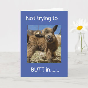 NIET PROBEREN OM **BUTT ** IN OP UW (40e VERJAARDA Kaart