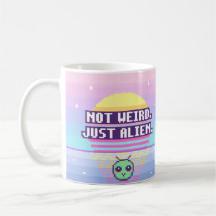Niet raar. Gewoon buitenaards. Neurodivergente Pix Koffiemok