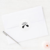 Niet Reanimeren Sarcastisch Ronde Sticker (Envelop)