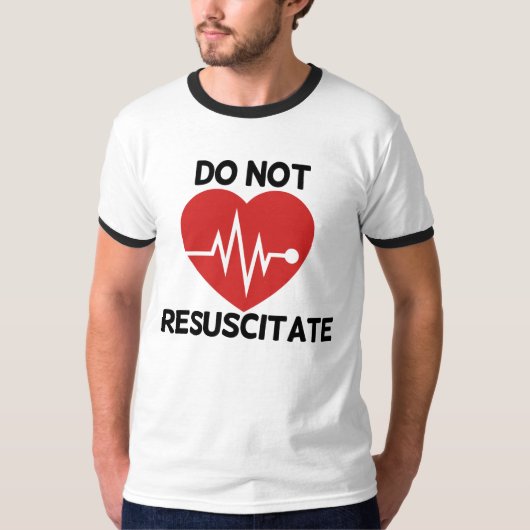 Niet reanimeren t-shirt (Voorkant)