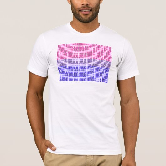 "Niet recht" bi vlag T-shirt (Voorkant)