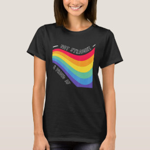 Niet recht en trots op LGBT Pride Rainbow T-shirt