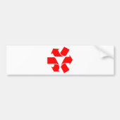 Niet-recycle Symbool Bumpersticker (Voorkant)