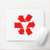 Niet-recycle Symbool Muismat (Met muis)