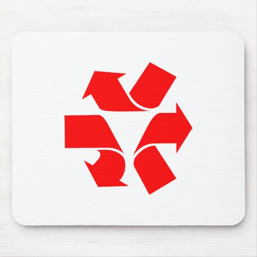 Niet-recycle Symbool Muismat (Voorkant)