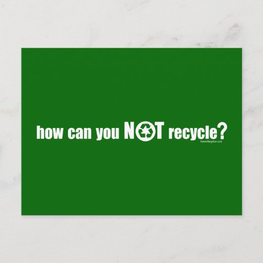 Niet Recyclen? Briefkaart (Voorkant)