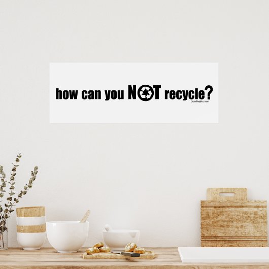 Niet Recyclen? Poster (Keuken)