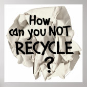 Niet Recyclen? Poster (Voorkant)