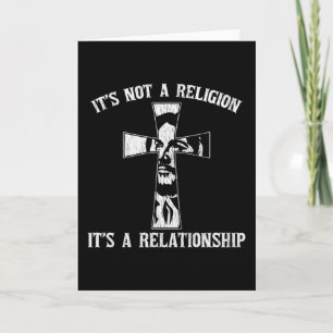 Niet religie Het is een relatie Jezus Christelijk Kaart
