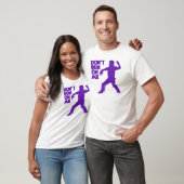 Niet rennen, paars t-shirt (Unisex)