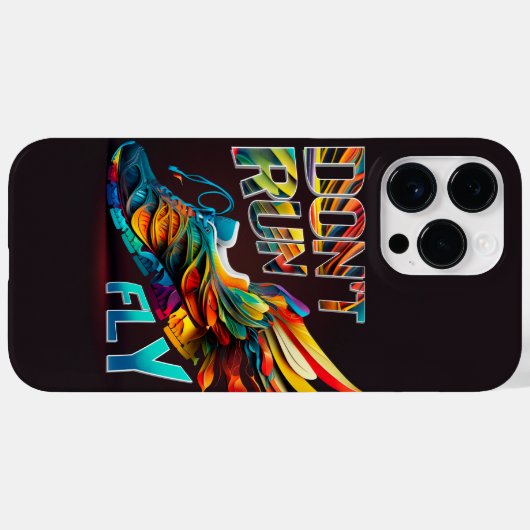 Niet rennen, vliegen | Neon Running shoe Case-Mate iPhone Case (Achterkant (horizontaal))